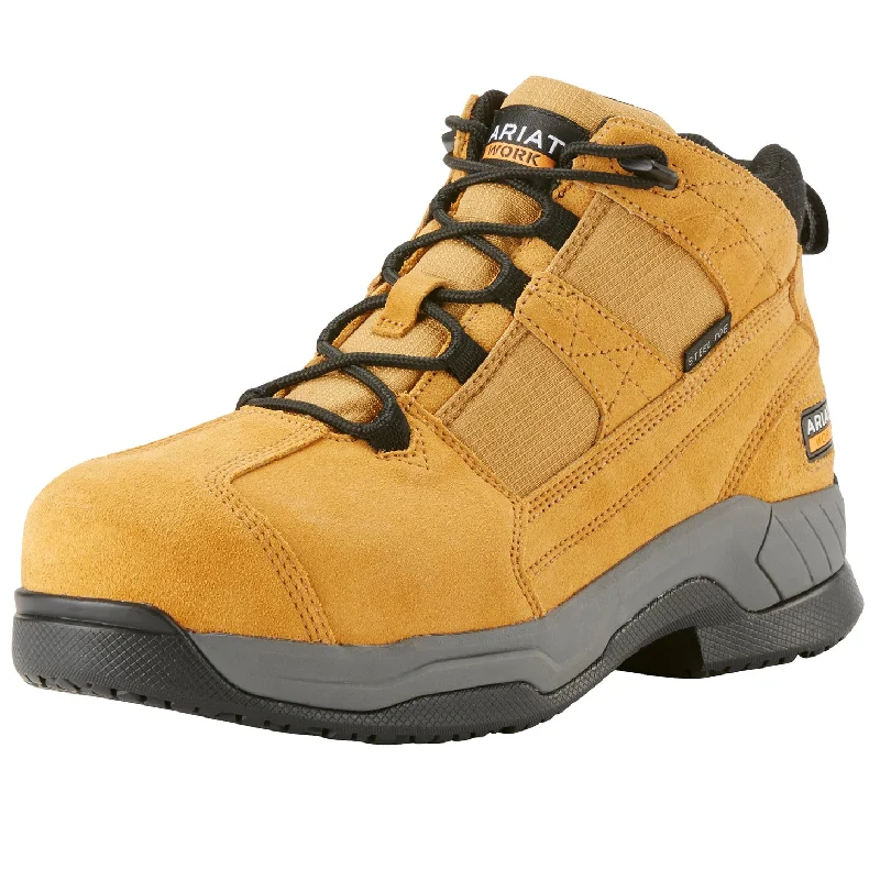 Ariat Contender Steel Toe Boot - Wheat Suede