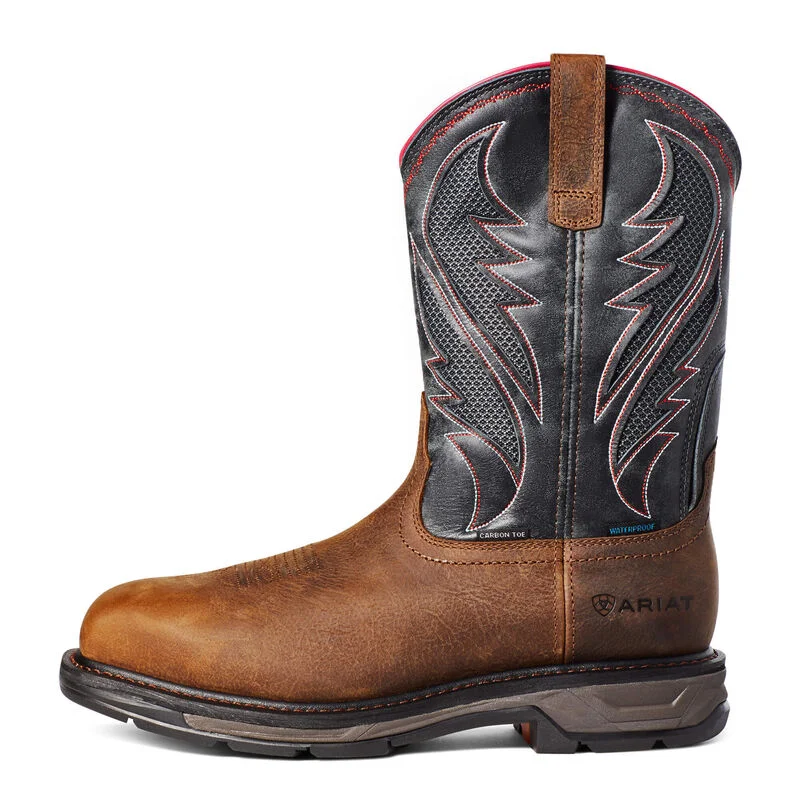 Ariat Men's 11"" Waterproof WorkHog XT VentTEK Wide Square Carbon Toe Work Boot