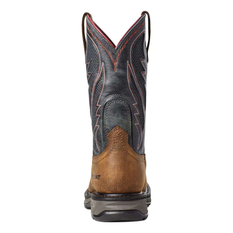 Ariat Men's 11"" Waterproof WorkHog XT VentTEK Wide Square Toe Work Boot