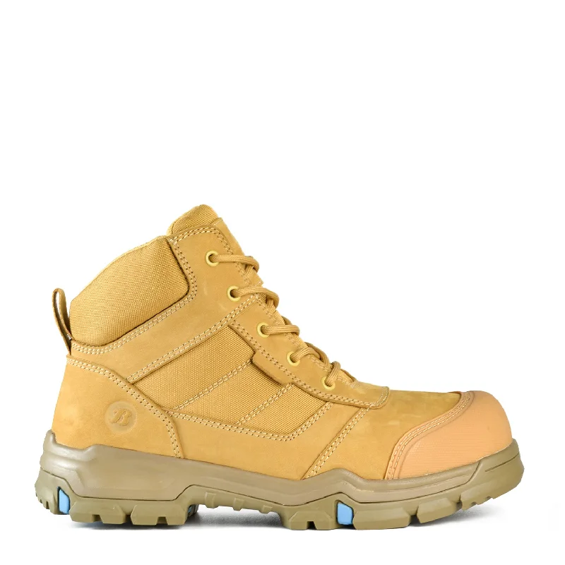 BATA Mid Cut Zip Safety Boots - Bazza Wheat