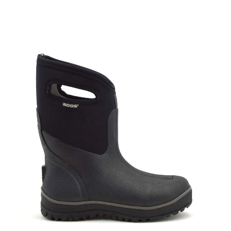 Bogs Ultra Mid Black Mens Gumboots