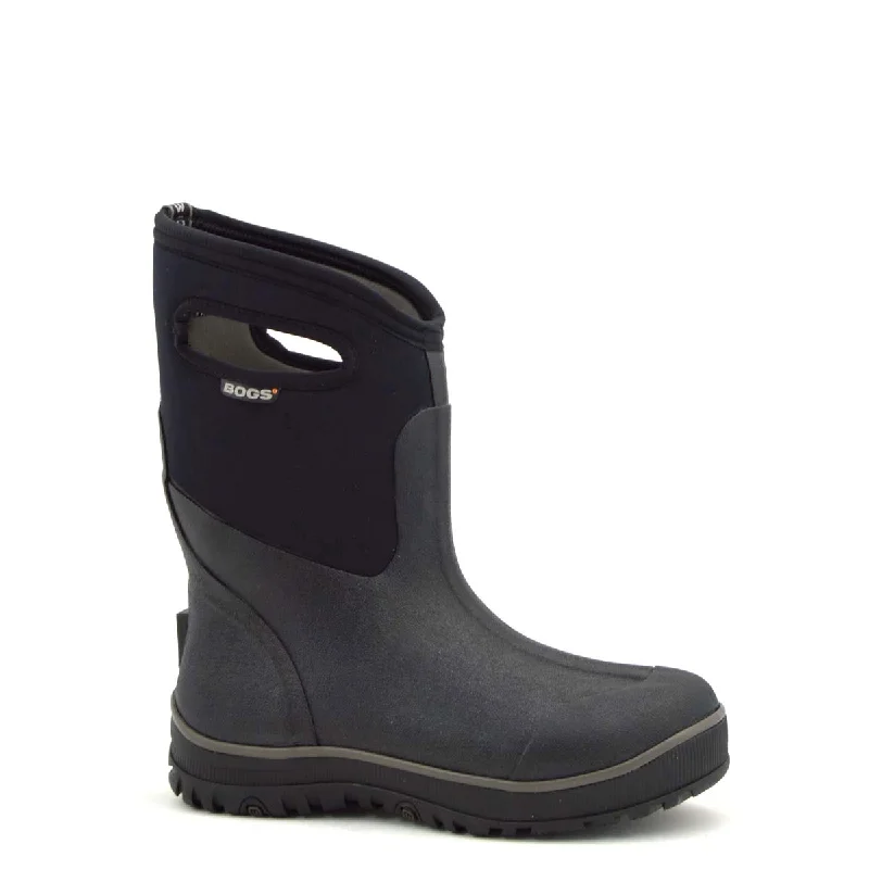 Bogs Ultra Mid Black Mens Gumboots