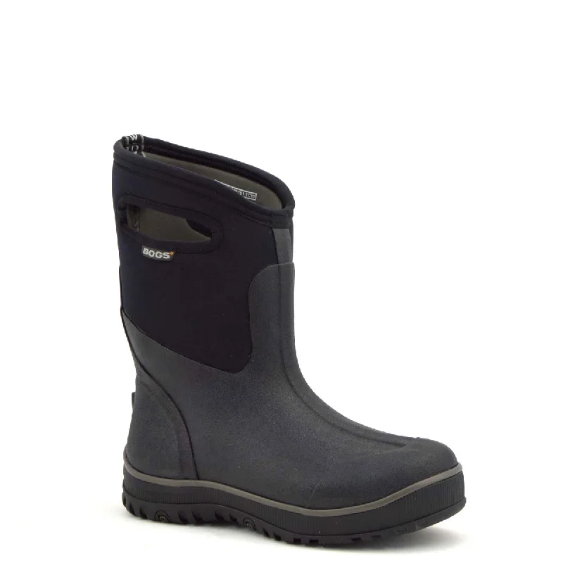 Bogs Ultra Mid Black Mens Gumboots