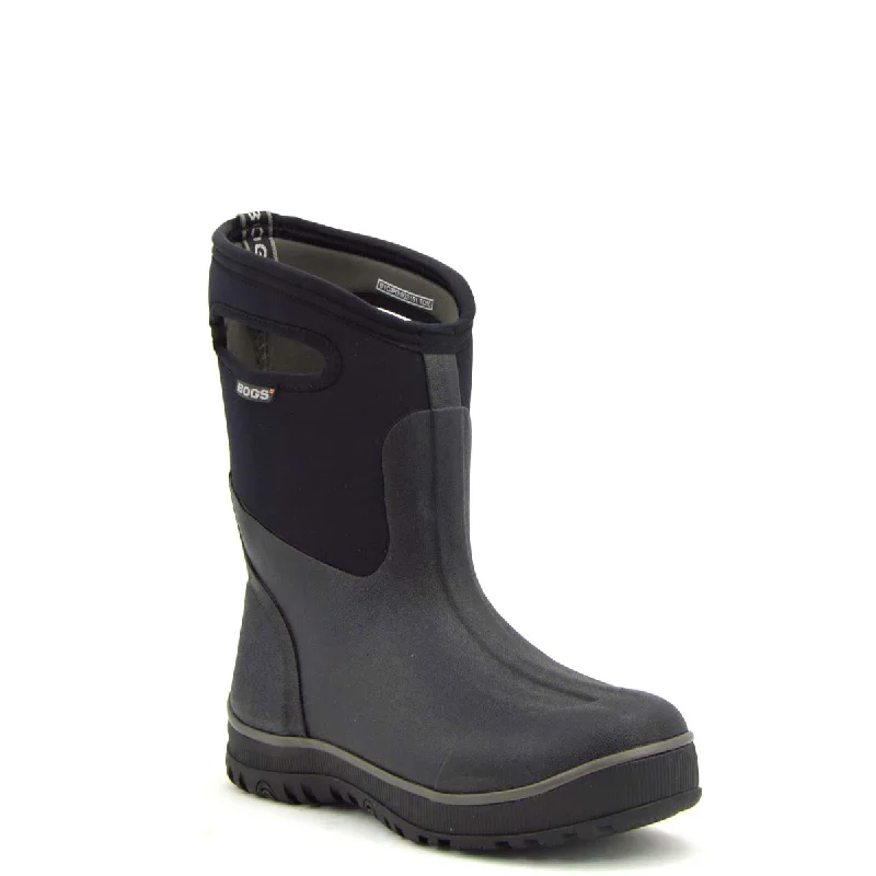 Bogs Ultra Mid Black Mens Gumboots