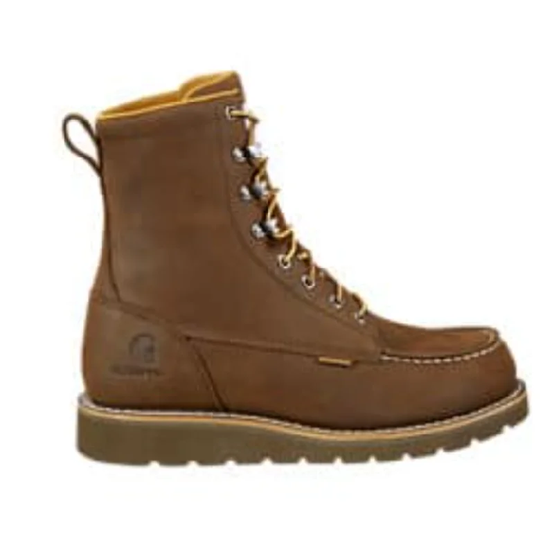 Carhartt Men's Moc 8"" Soft Toe Wedge Work Boot -Brown- FW8093-M