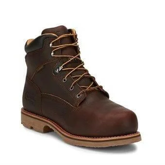 Chippewa Men's 6"" Serious+ Waterproof Round Comp Toe Met Guard Puncture-Resisting Work Boot