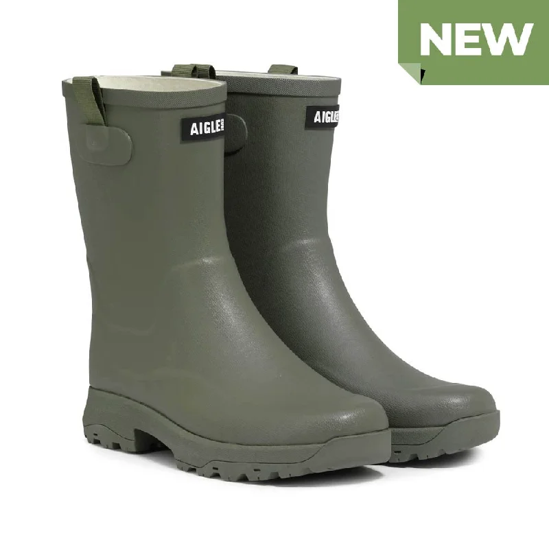 Aigle Alya Short Wellies - Olive