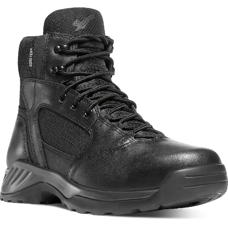 Danner Men's Kinetic 6"" Side Zip Waterproof Duty Boot - Black - 28017