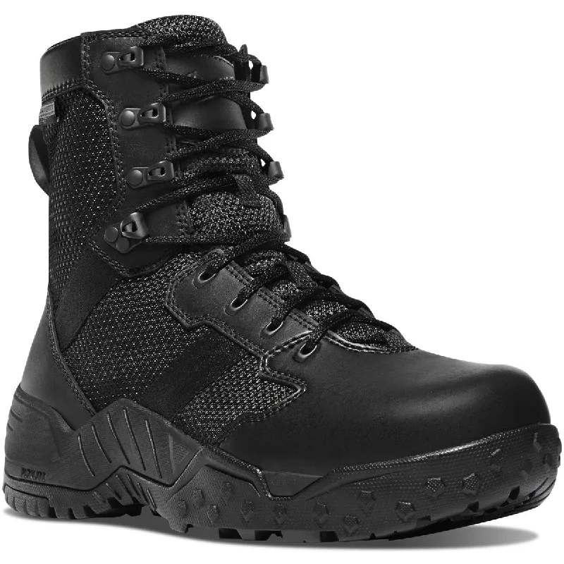 Danner Men's Scorch 8"" Waterproof Side Zip Duty Boot - Black - 25733