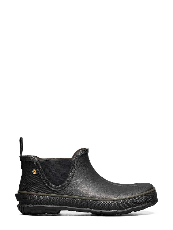 Digger Slip-On Ankle Gumboots Black