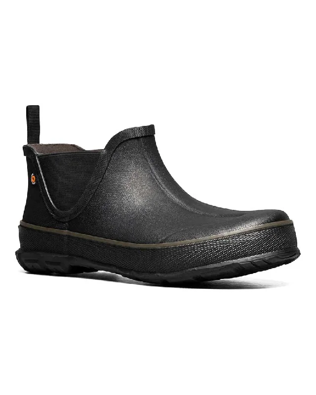 Digger Slip-On Ankle Gumboots Black