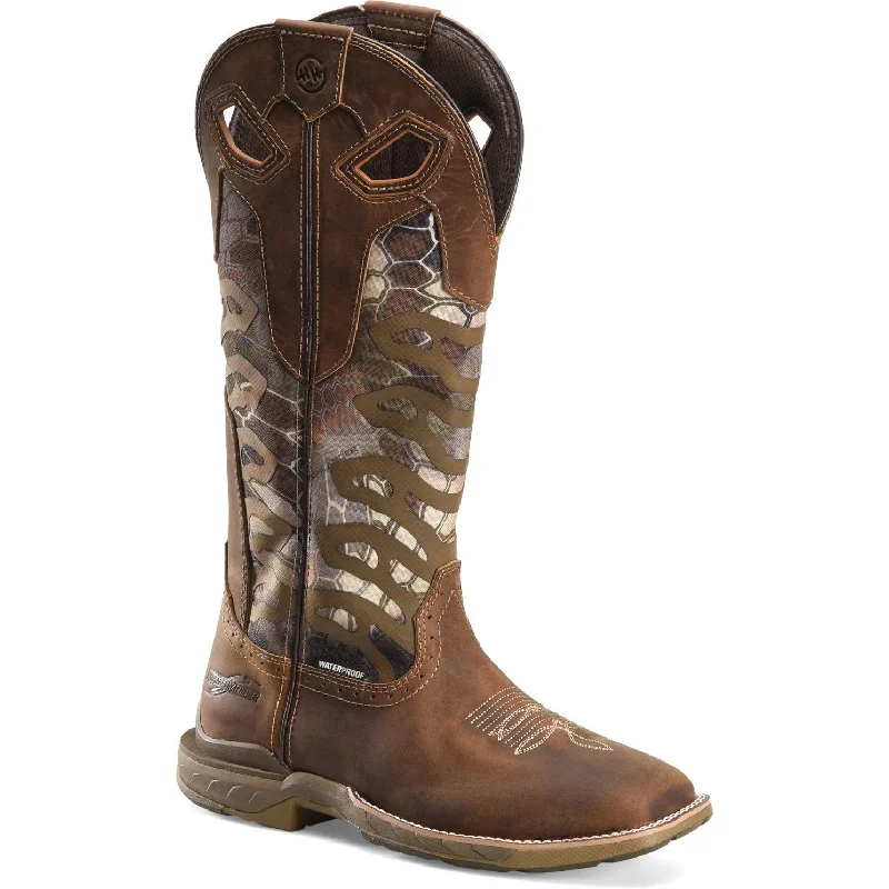 Double H Men's Snake 16"" WP Slip Resistant Snake Work Boot - Brown - DH5390