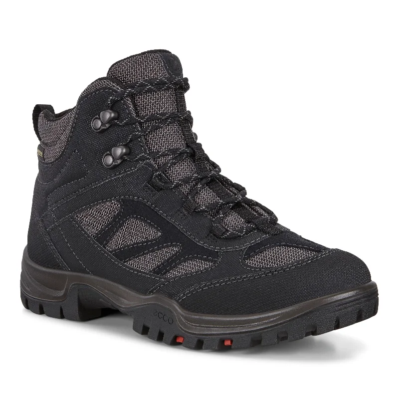 Ecco Xpedition III W High GTX 811273 51526 Ladies Black Leather & Textile Waterproof Arch Support Lace Up Ankle Boots