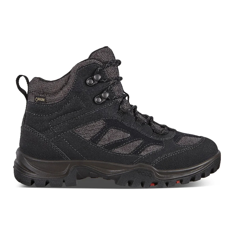 Ecco Xpedition III W High GTX 811273 51526 Ladies Black Leather & Textile Waterproof Arch Support Lace Up Ankle Boots