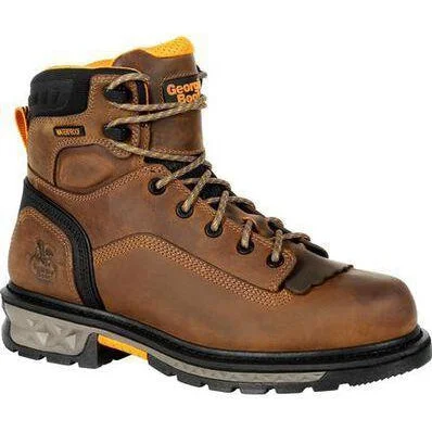 Georgia Men's LTX 6"" Comp Toe WP Carbo-Tec Work Boot- Brown - GB00391