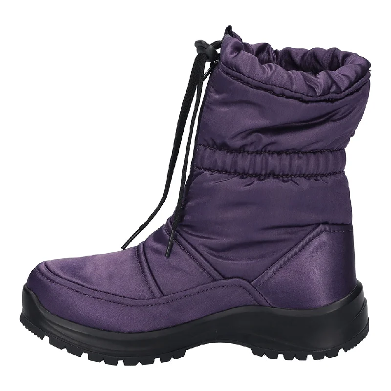 Josef Seibel Colorado 58 Ladies Purple Textile Waterproof Front Zip Ankle Boots