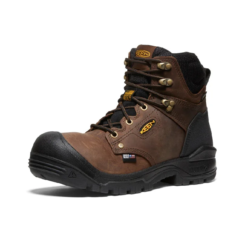 KEEN Utility Men's Independence 6"" WP Soft Toe Work Boot -Brown - 1026489