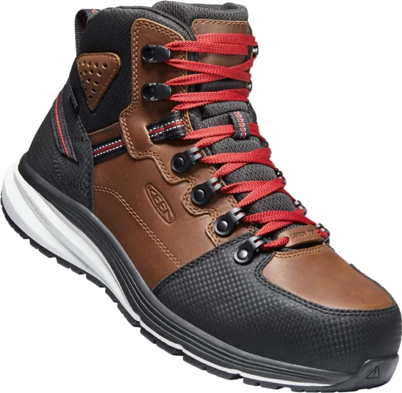 KEEN Utility Men's 7"" Waterproof Red Hook Round Carbon-Fiber Toe Work Boot