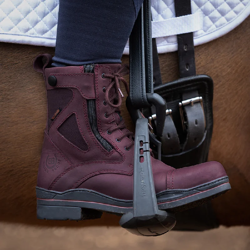 Kentucky Storm Waterproof Jodhpur Boots - Bordeaux