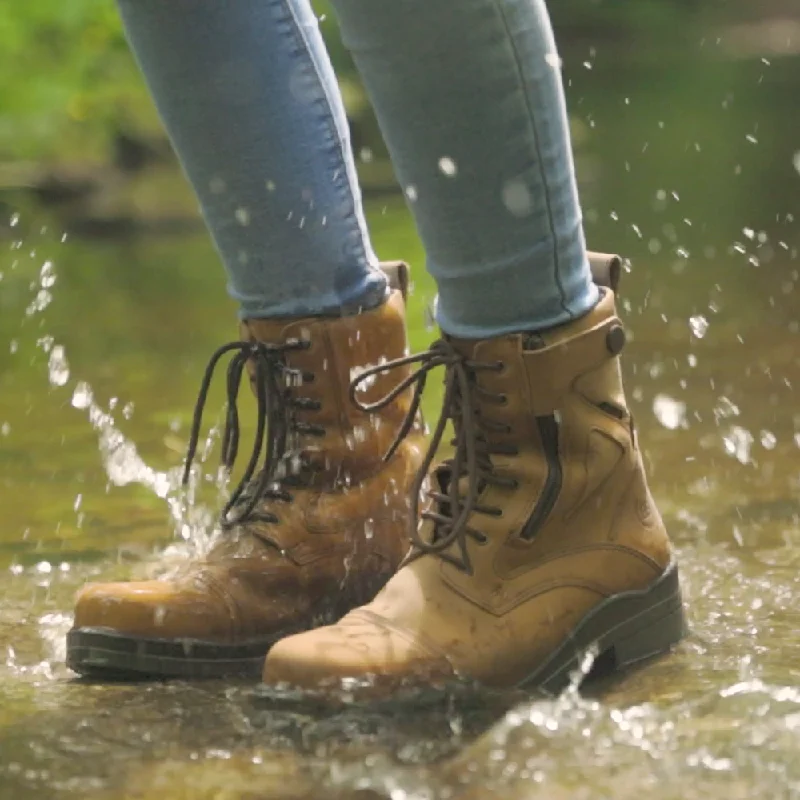 Kentucky Storm Waterproof Jodhpur Boots - Mocha