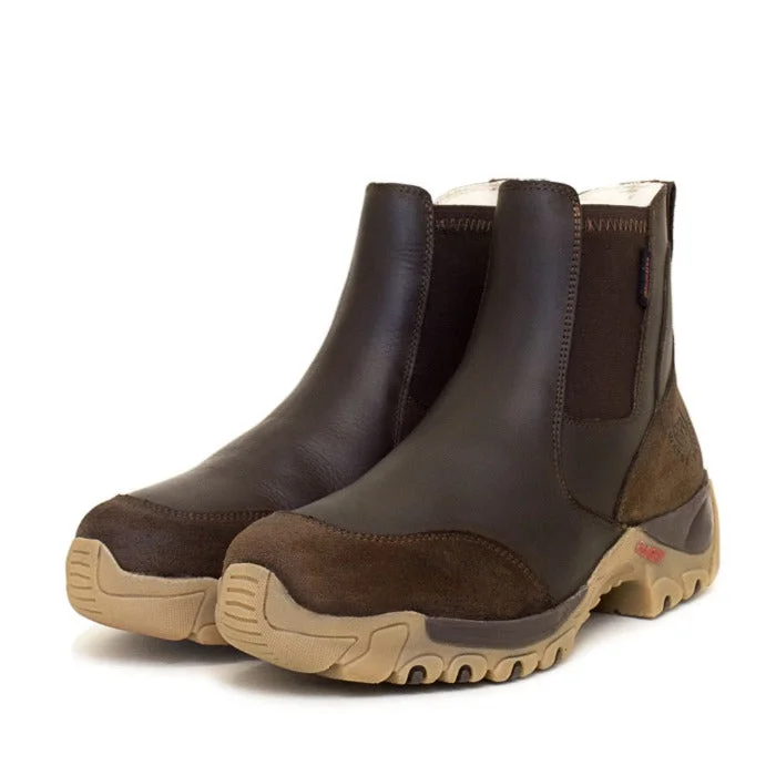 Ottawa Storm Waterproof Short Boots - Brown