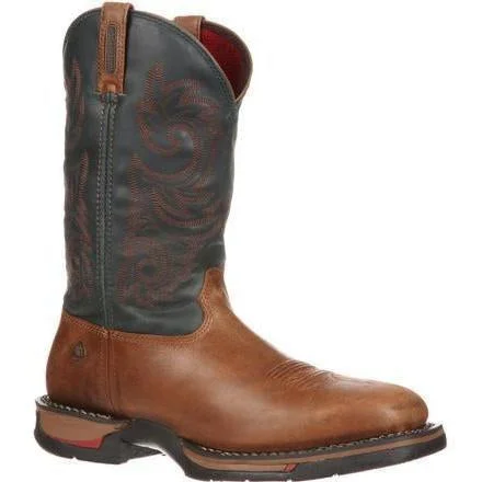 Rocky Men's Long Range Waterproof Western Work Boot - Brown  - FQ0008656