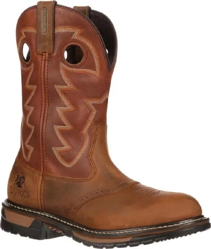 Rocky Original Ride Branson Saddle Roper Mens Western Boot 2775