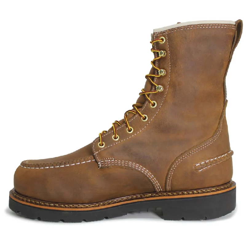 Thorogood Men's 8"" Crazy Horse Moc Safety Toe Work Boot