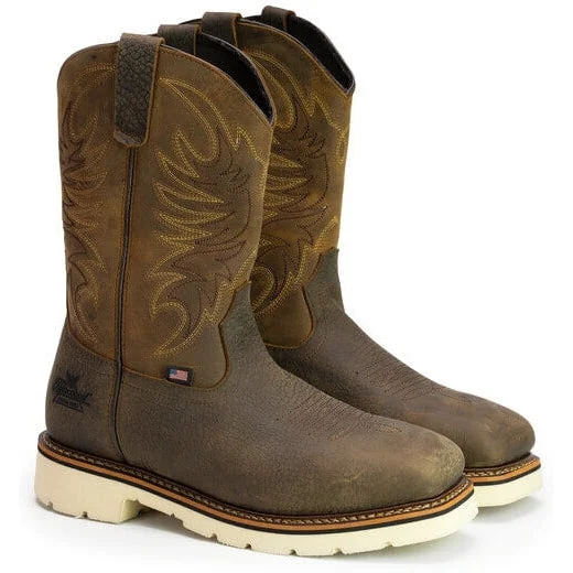 Thorogood Men's American Heritage 11"" Western Work Boot -Crazyhorse- 804-4331