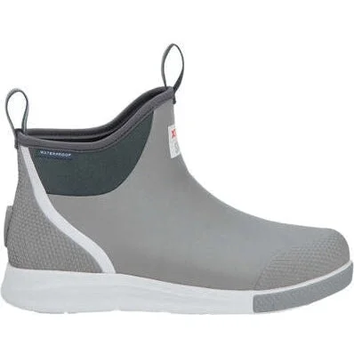 Xtratuf Men's Ankle 6"" WP Slip Resistant Deck Boot -Grey- ADSM100