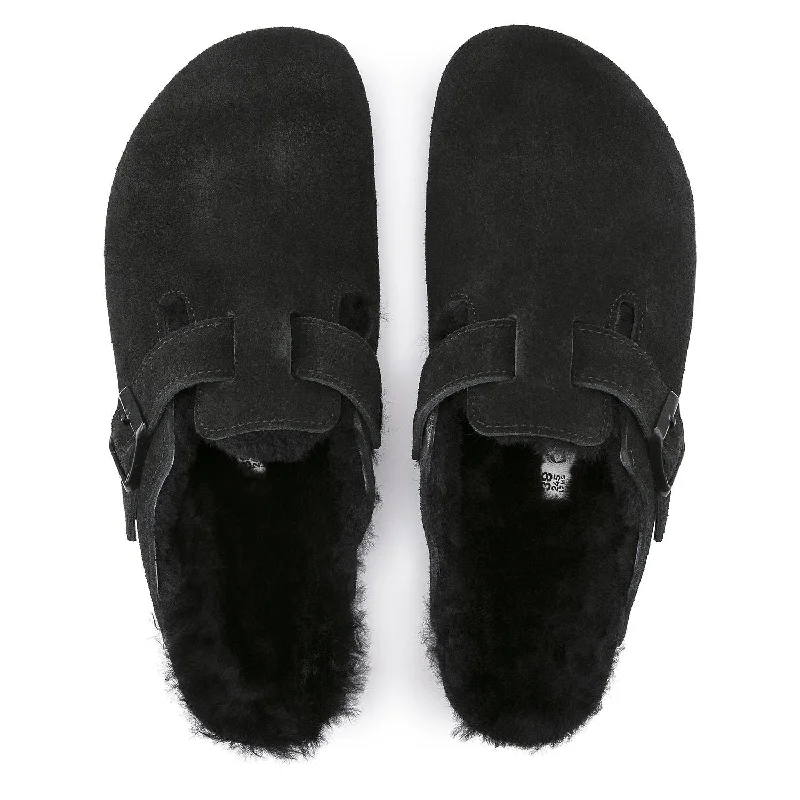 Boston - Black Shearling Suede||Boston - Suède Fourrure Noir on