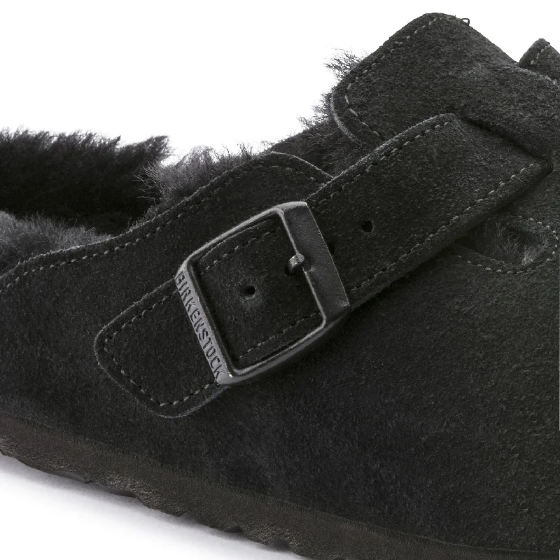 Boston - Black Shearling Suede||Boston - Suède Fourrure Noir on