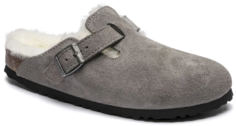 Boston - Stone Coin Shearling Suede||Boston - Suède Fourrure monnaie de pierre