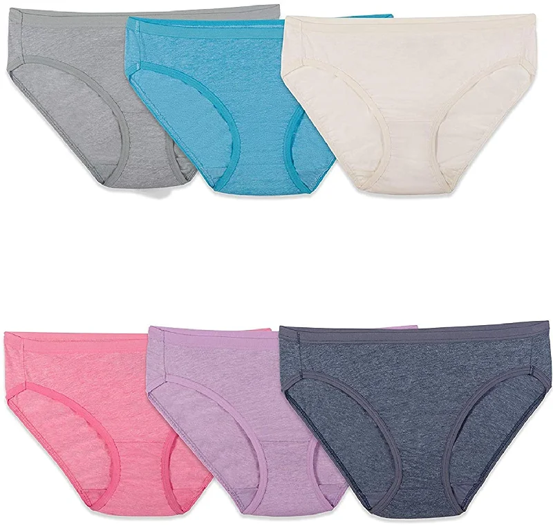 Bikini - Cotton Blend - 6 Pack / 7