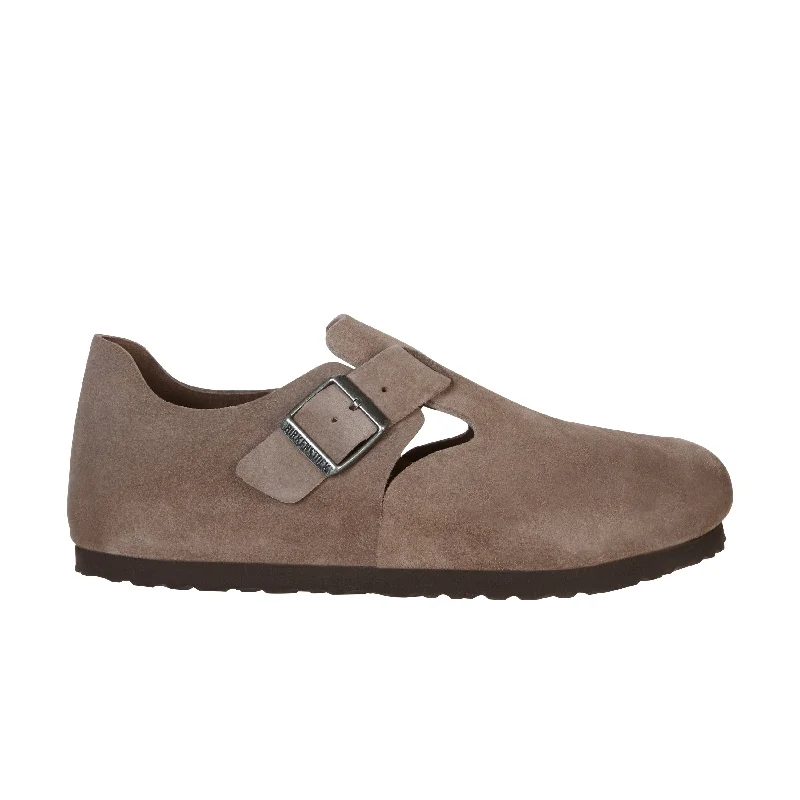 London Taupe Suede Leather