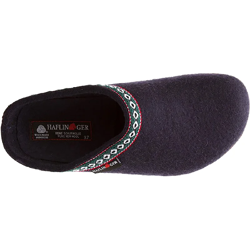 Unisex Haflinger GZ Navy Wool