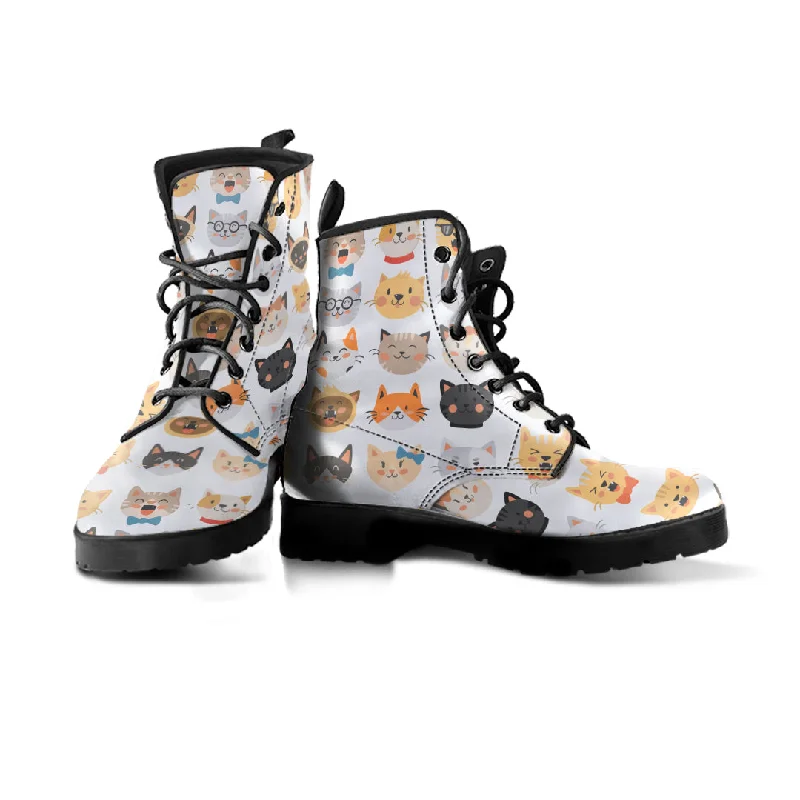 Adorable Cat Faces Boots (Women's)