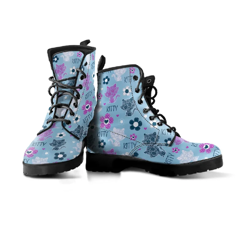 Blue Kitten Boots (Women's)