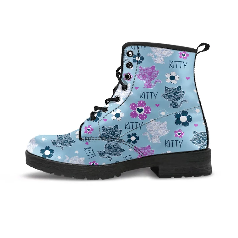 Blue Kitten Boots (Women's)