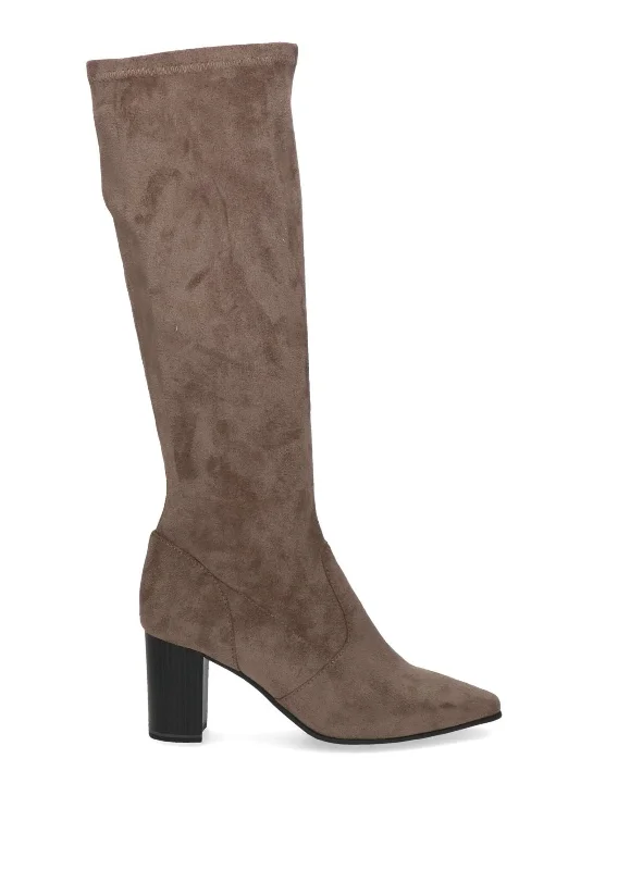 Caprice Ladies Stretch Leg Mid Heel Boot