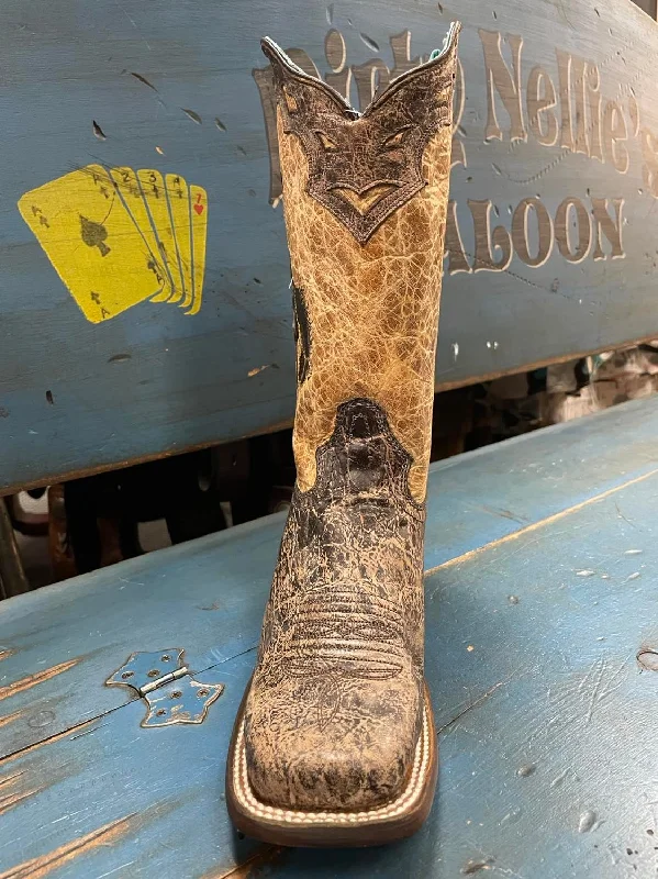 Corral Women's Brown Bucking Bronc Cowboy Boot