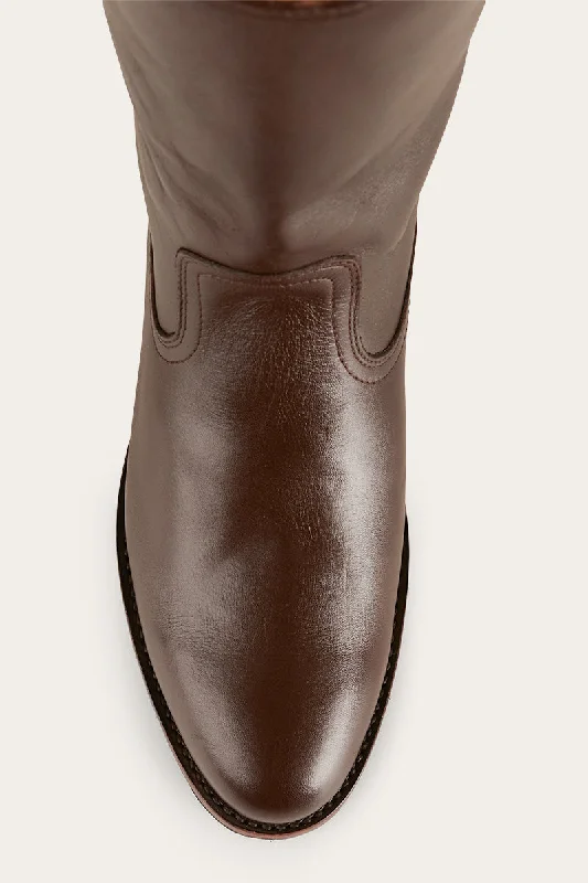 Davidson Mens Cuban Heel Boot - Chocolate