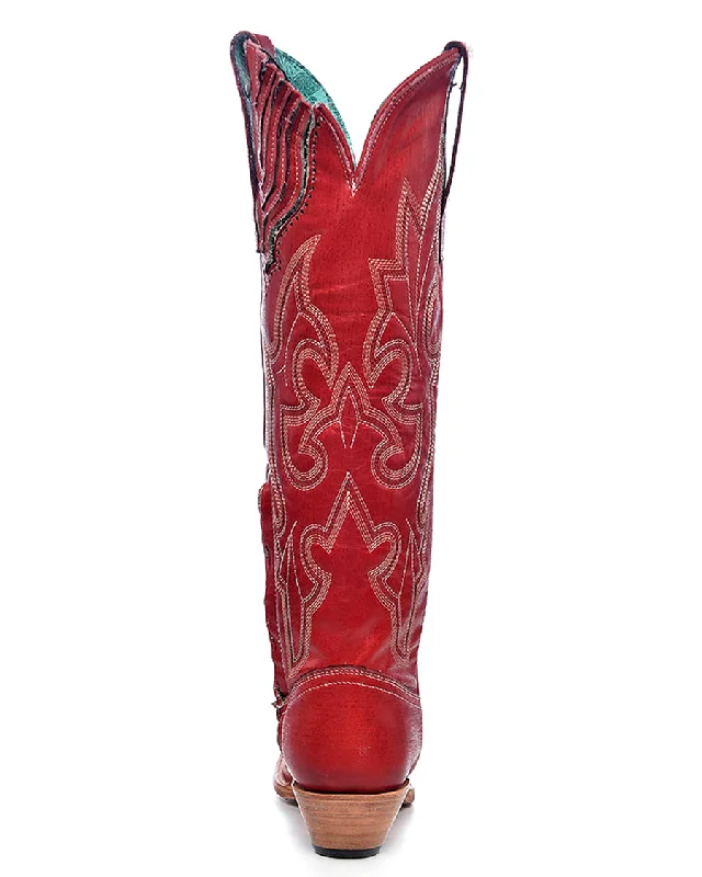 Women's Embroidery Tall Top Western Boots