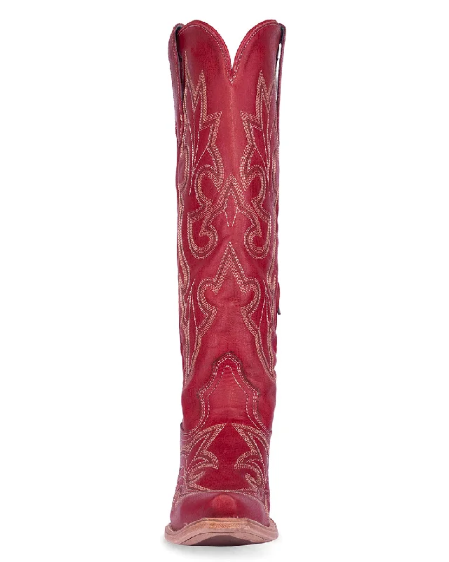 Women's Embroidery Tall Top Western Boots