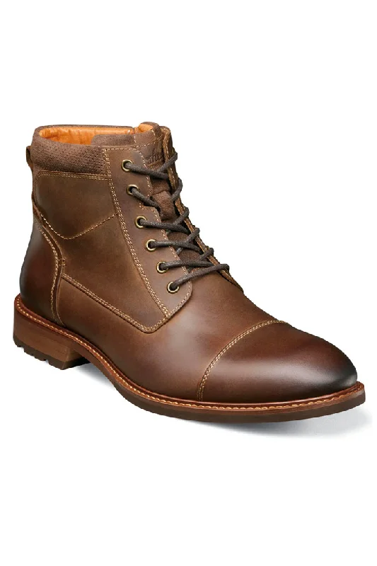 Florsheim Men's Lodge Cap Toe Lace Boot