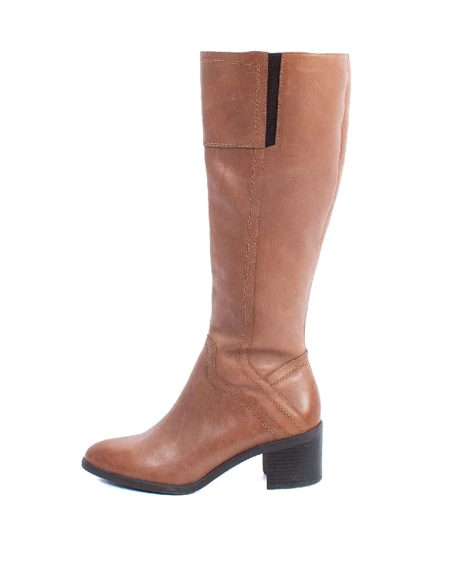 Mid Heel Knee Boots