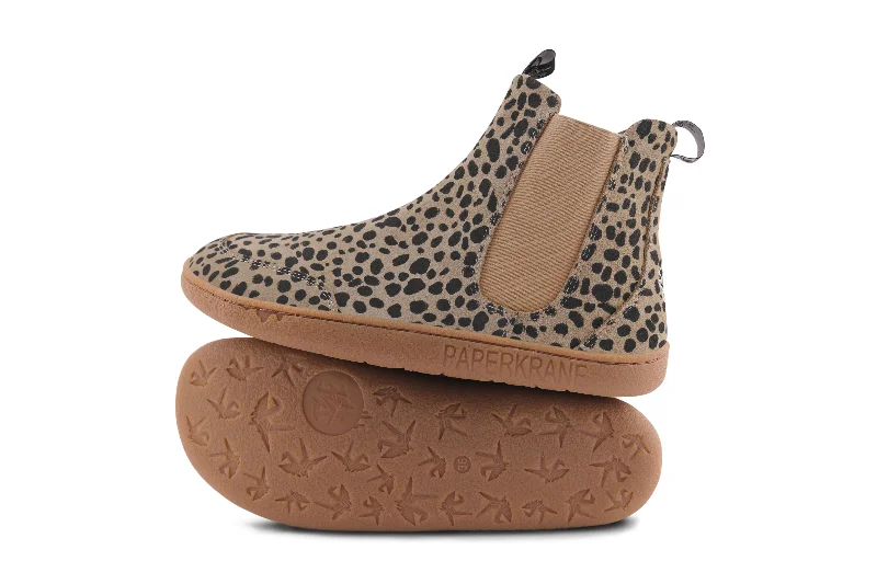 PaperKrane Kids Boots - Cheetah - FINAL SALE