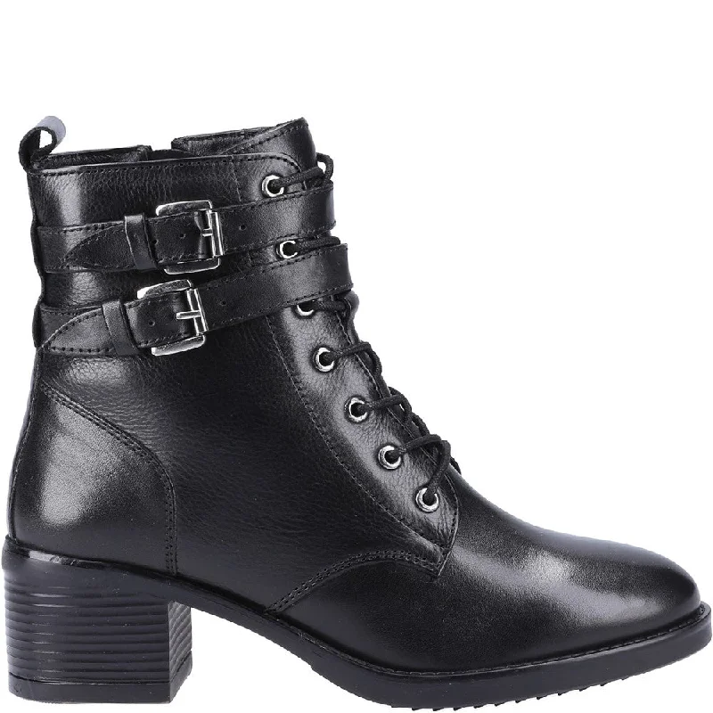 Dune Paxan Buckle Detail Heeled Boot