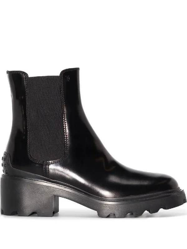 Tod'S Leather Heel Boots