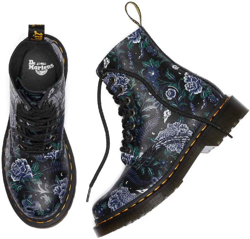 Dr Martens Womens 1460 Pascal Mystic Floral Black Backhand